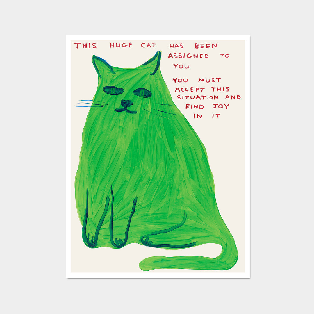 デヴィッド・シュリグリー David Shrigley THIS HUGE CAT ポスター 猫-