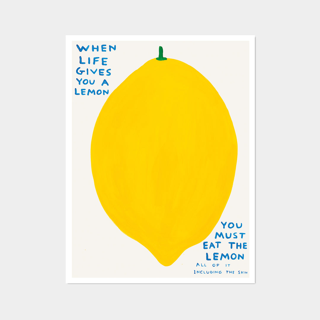 David Shrigley / When life gives you a lemon