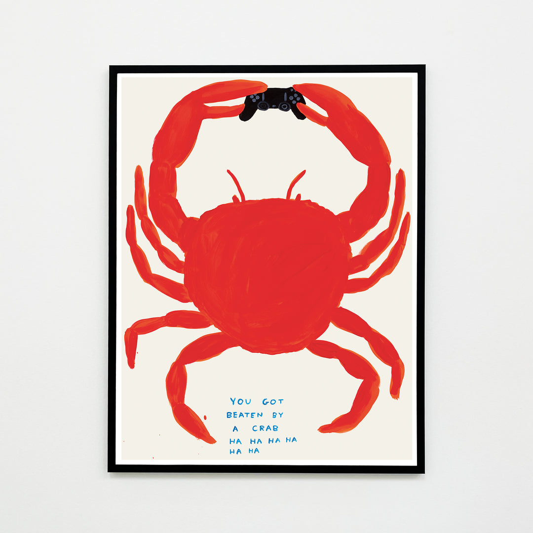 David Shrigley / You got beaten by a crab