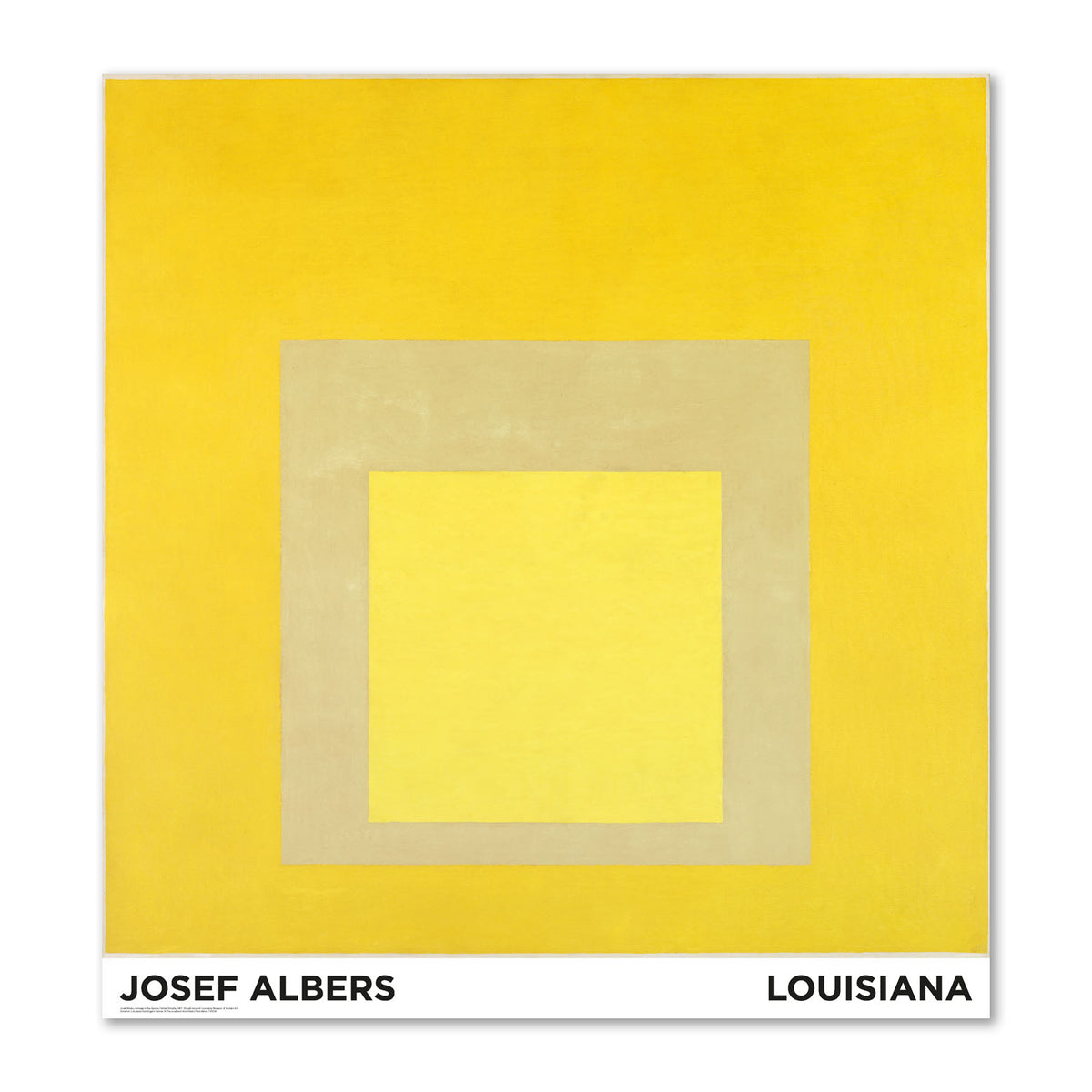 JOSEF ALBERS / HOMAGE TO THE SQUARE: YELLOW CLIMATE(1961) – Poster Shop  Fubar