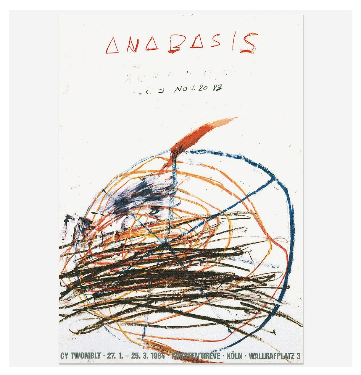 Cy Twombly / Galerie Karsten Greve, Cologne 1984
