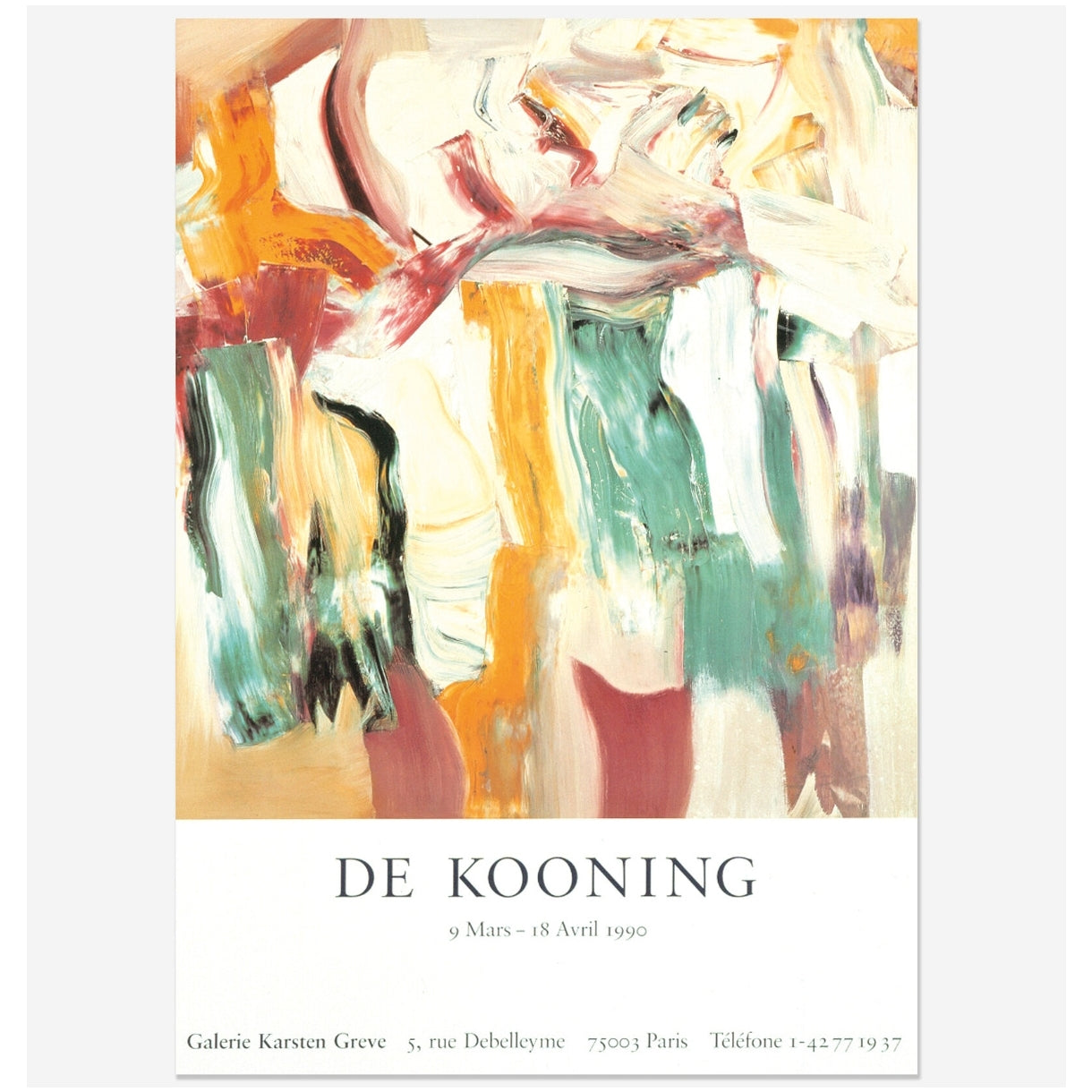 Willem de Kooning / Galerie Karsten Greve, Paris 1990