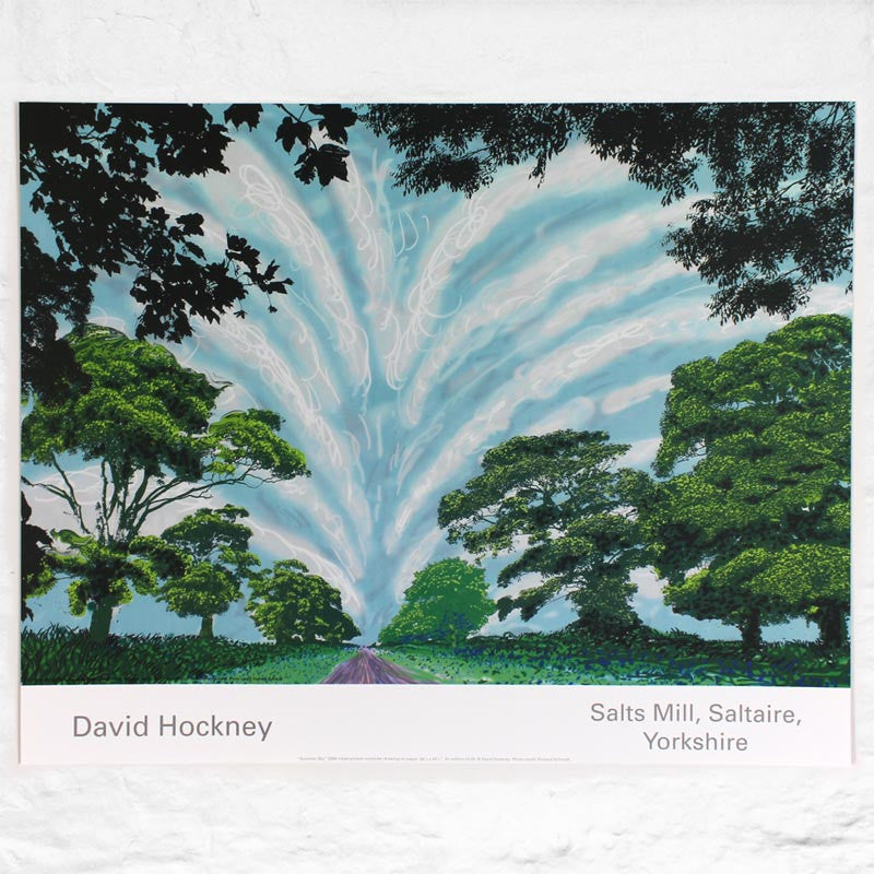 DAVID HOCKNEY / Summer Sky – Poster Shop Fubar
