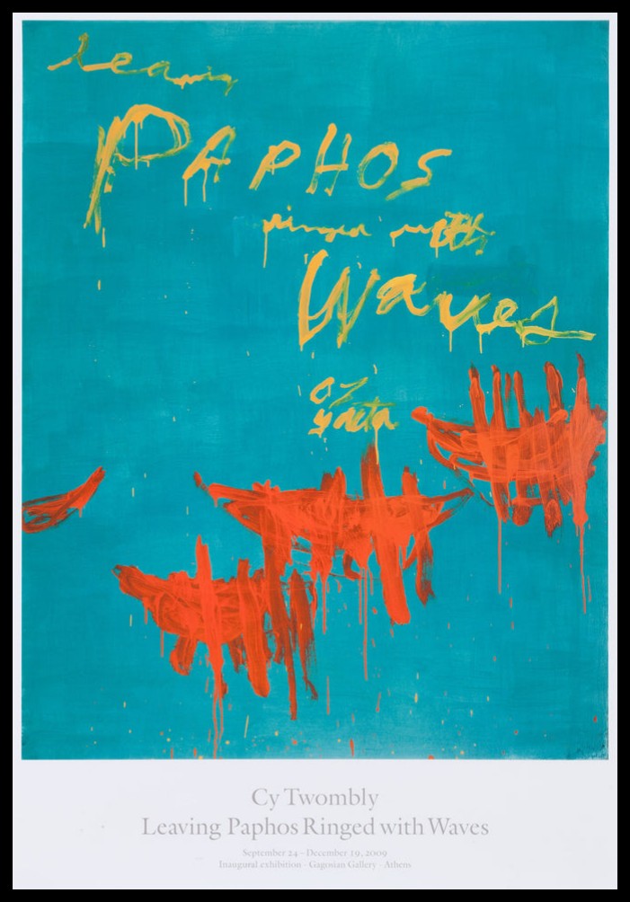 CY TWOMBLY / LEAVING PAPHOS RINGED WITH WAVES