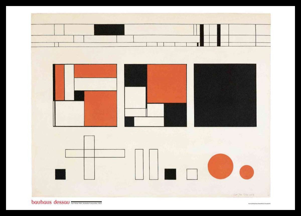 Designshop Bauhaus Dessau / ABSTRACT COMPOSITION . Poster #50