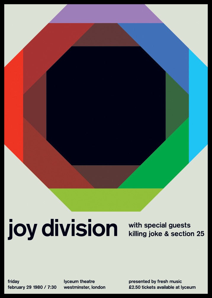 Swissted / Joy Division at lyceum theatre, 1980
