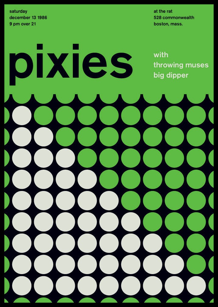 Swissted / Pixies at the rat, boston, 1986