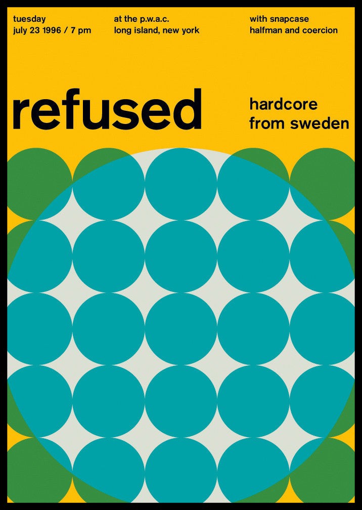 Swissted / Refused at the p.w.a.c., 1996