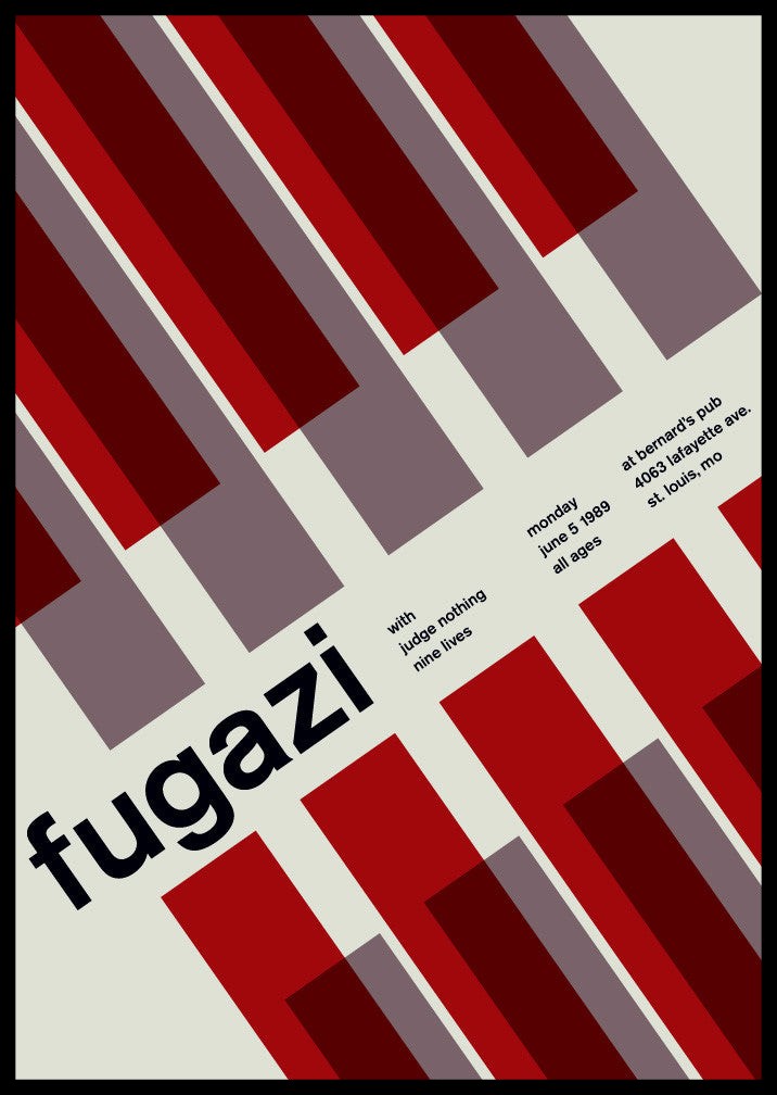 Swissted / Fugazi at bernard's pub, 1989