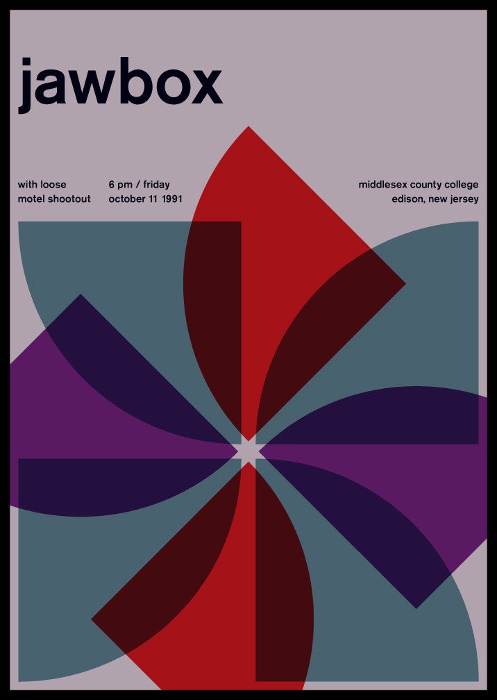 Swissted / Jawbox at middlesex county college, 1991