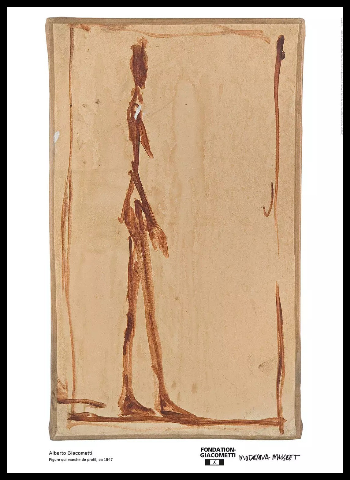 Alberto Giacometti / Figur qui marche de profil