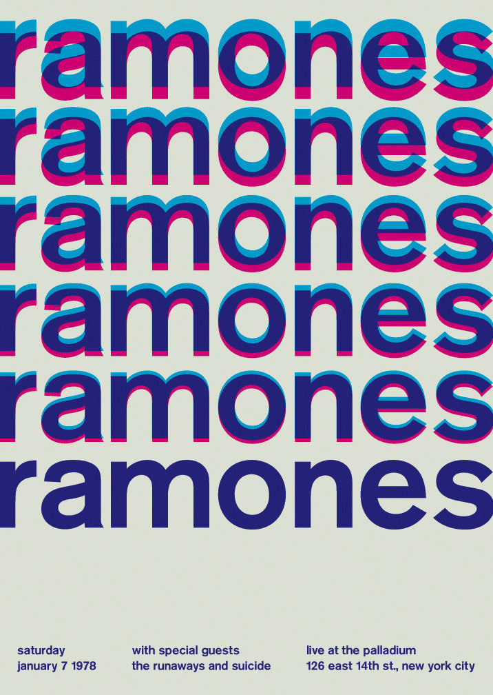 Swissted / Ramones at the palladium, 1978