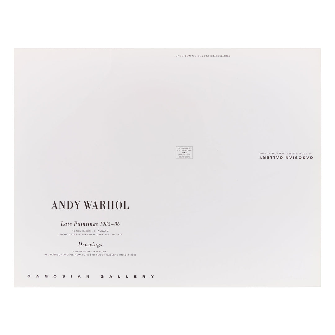 ANDY WARHOL / THE LATE PAINTINGS
