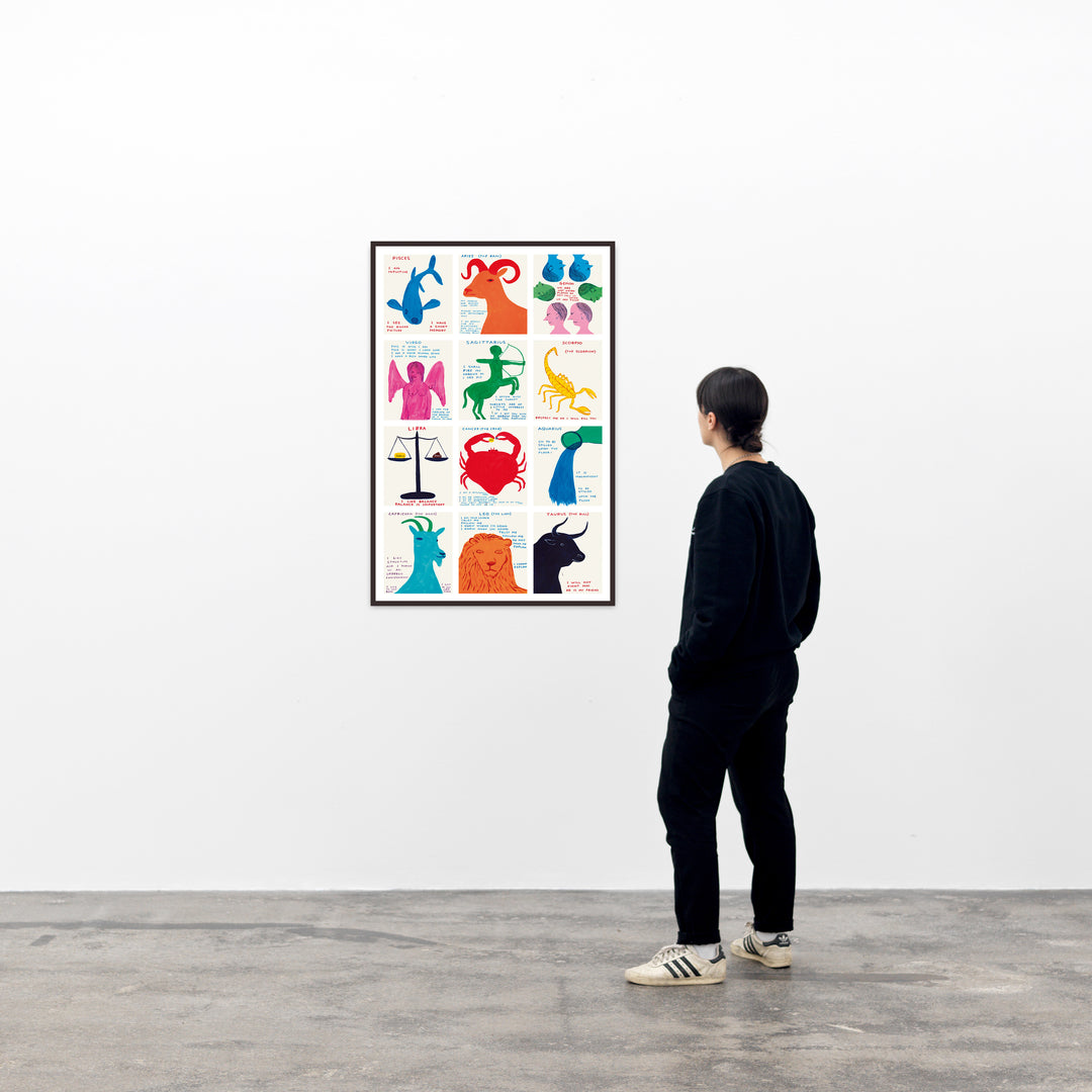 David Shrigley / Signs of the zodiac – Poster Shop Fubar