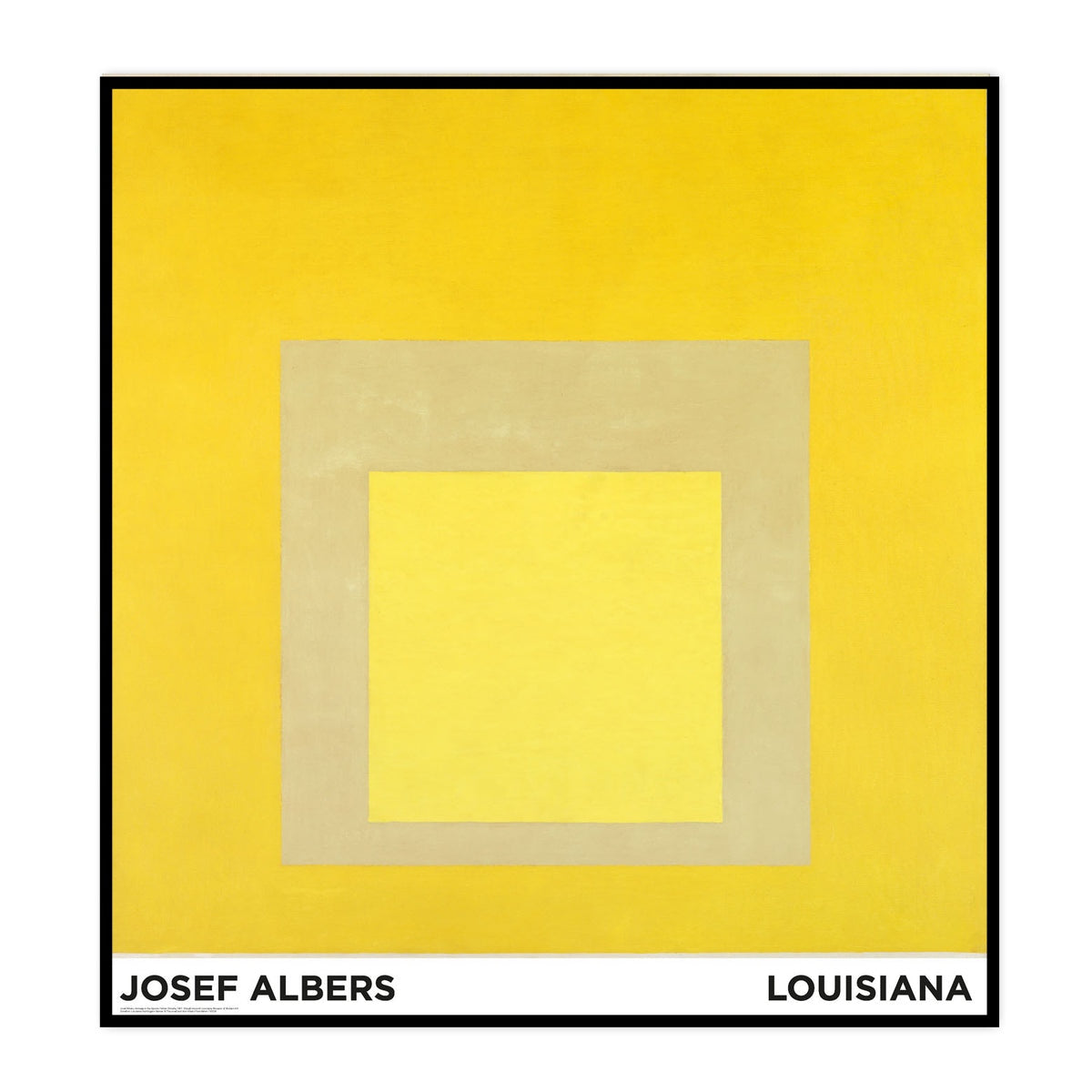 JOSEF ALBERS / HOMAGE TO THE SQUARE: YELLOW CLIMATE(1961)