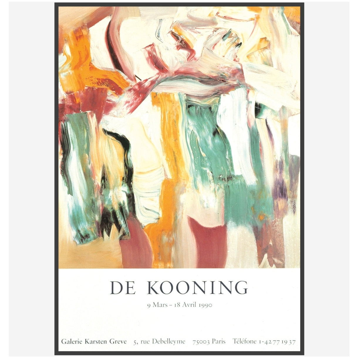 Willem de Kooning / Galerie Karsten Greve, Paris 1990