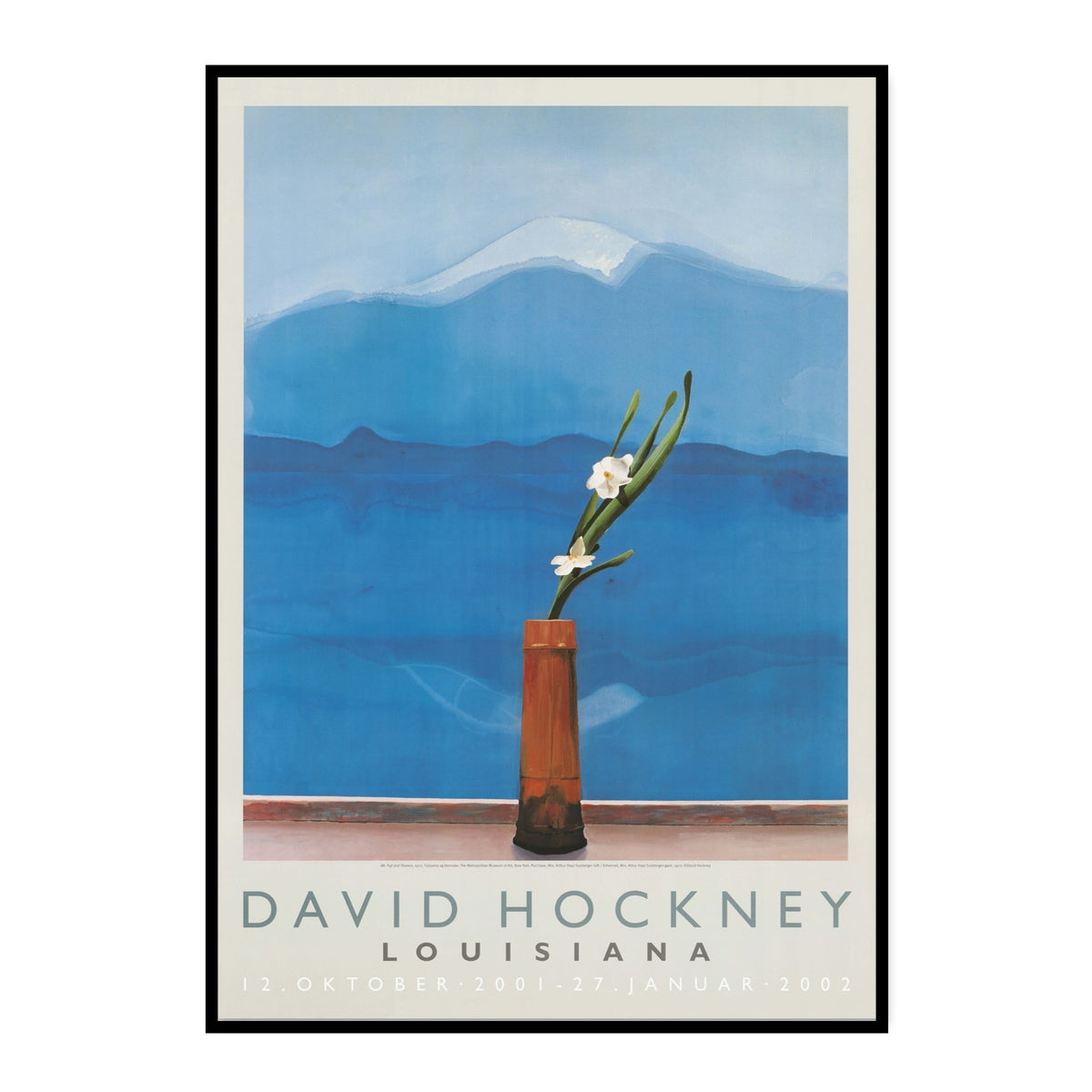 DAVID HOCKNEY / MT. FUJI AND FLOWERS (1972)
