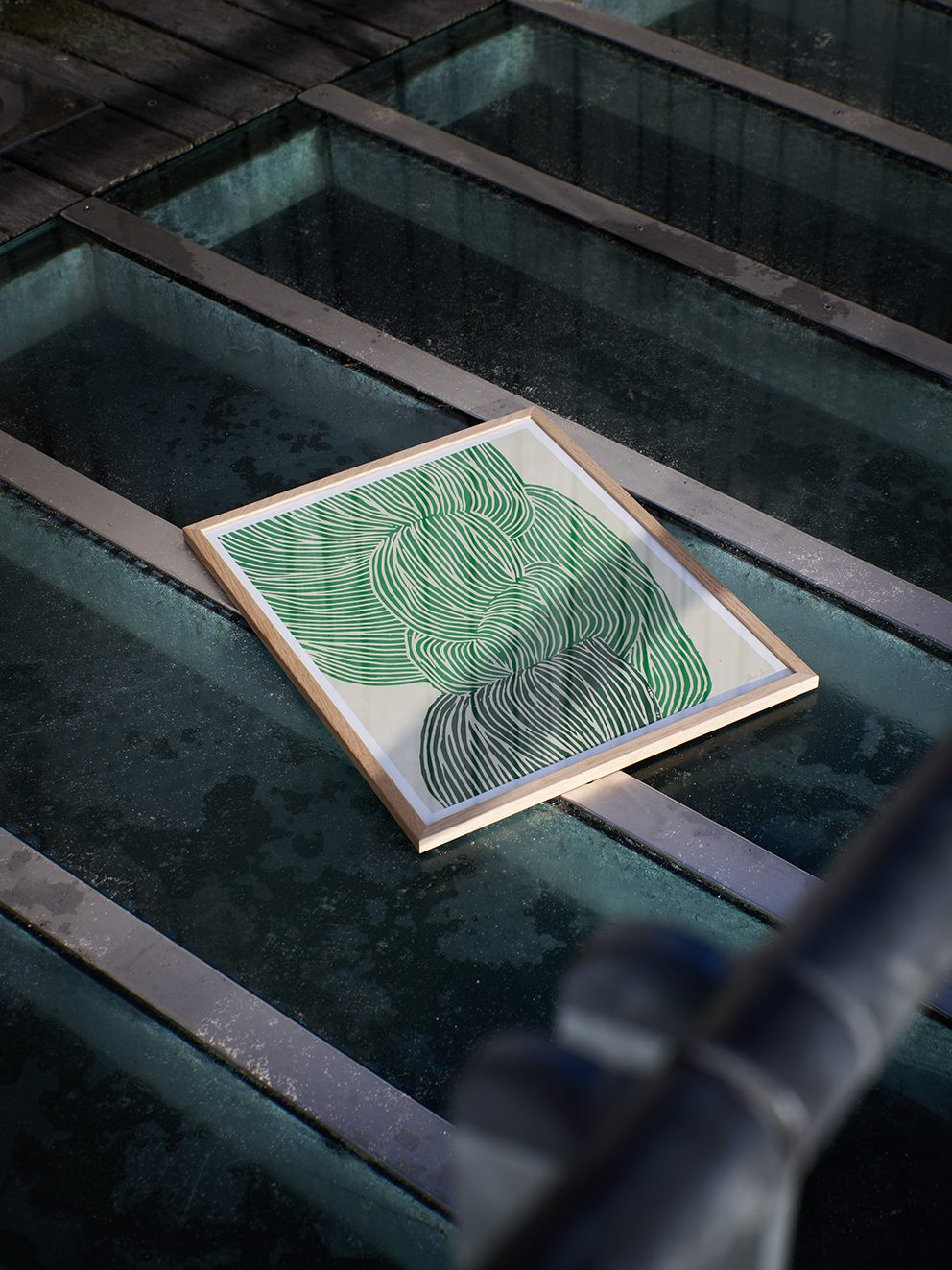REBECCA HEIN / Green Ocean(Framed)