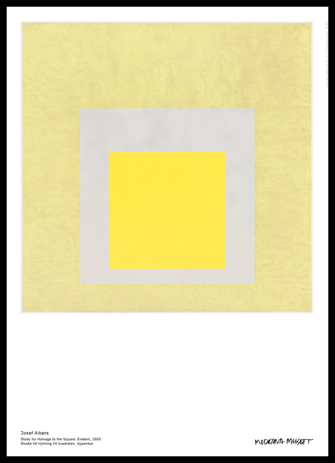 Josef Albers / Study for Homage to the Square. Evident, 1960