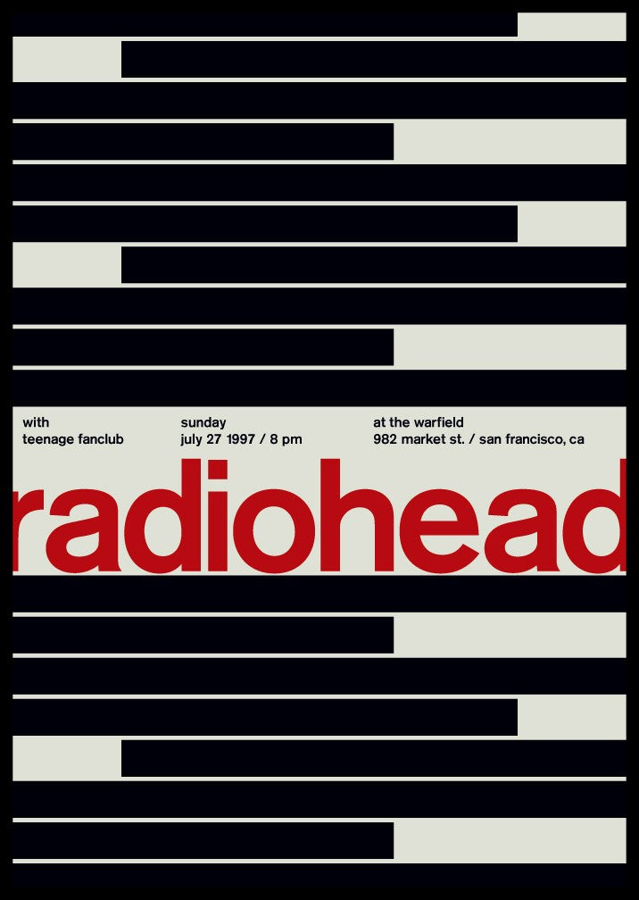 Swissted / Radiohead at the warfield, 1997