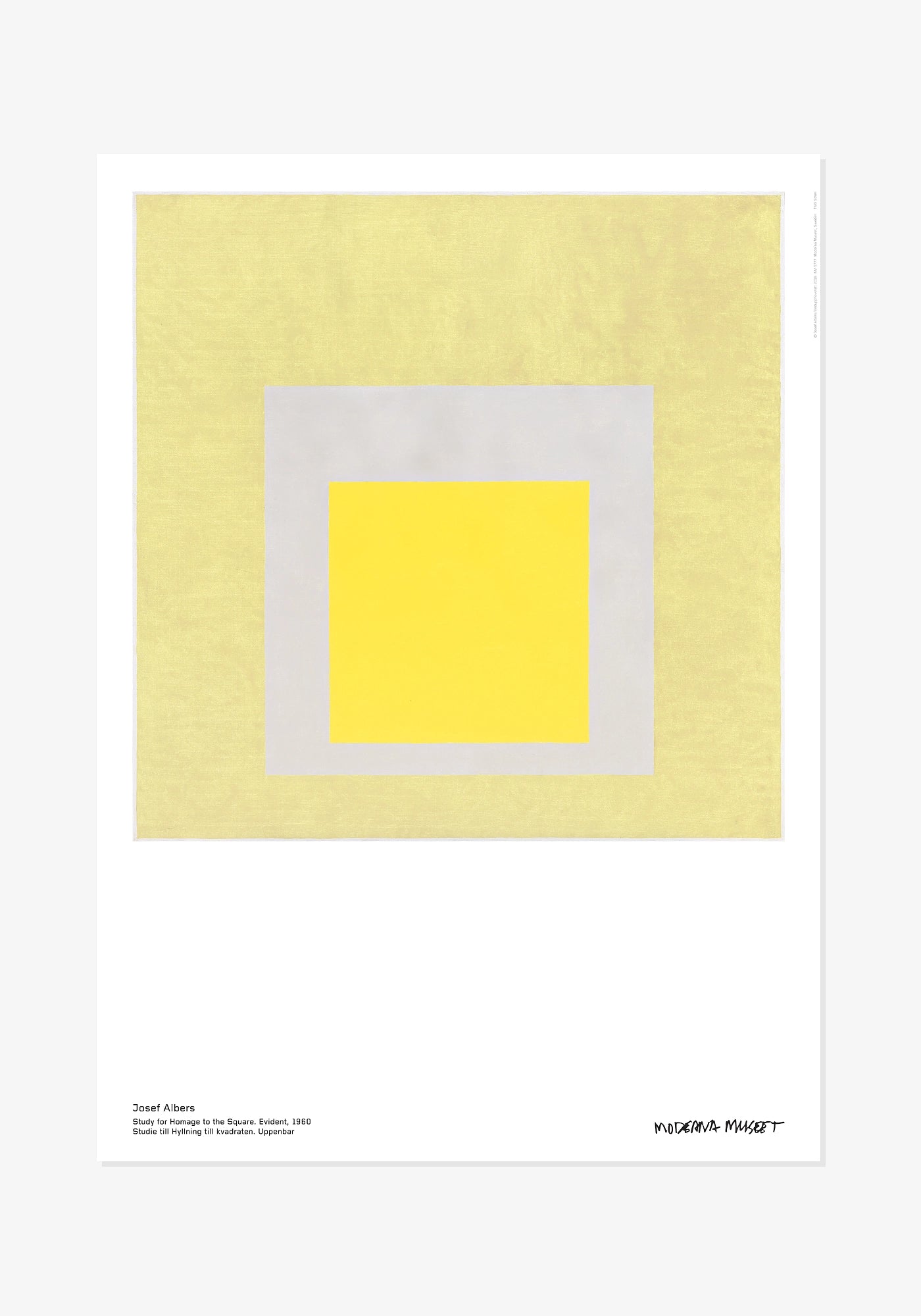 Josef Albers / Study for Homage to the Square. Evident, 1960