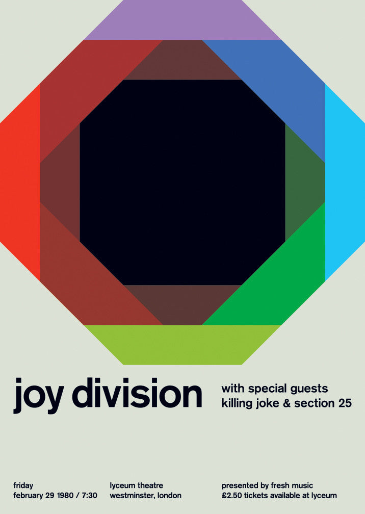 Swissted / Joy Division at lyceum theatre, 1980