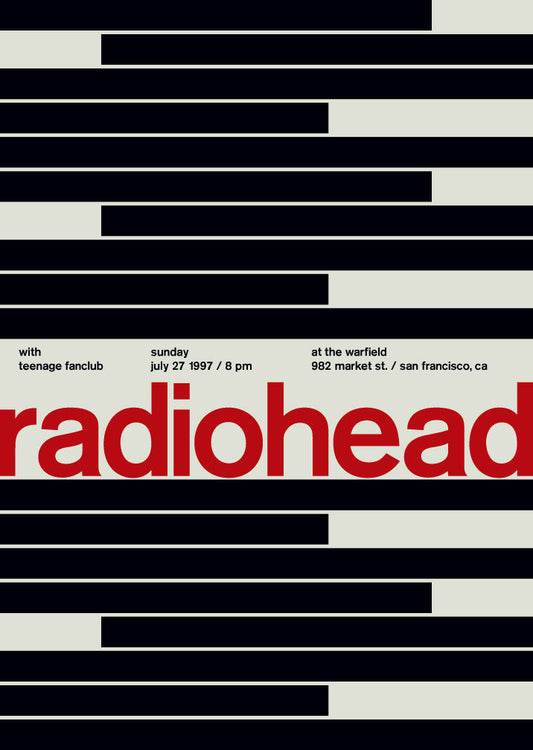 Swissted / Radiohead at the warfield, 1997