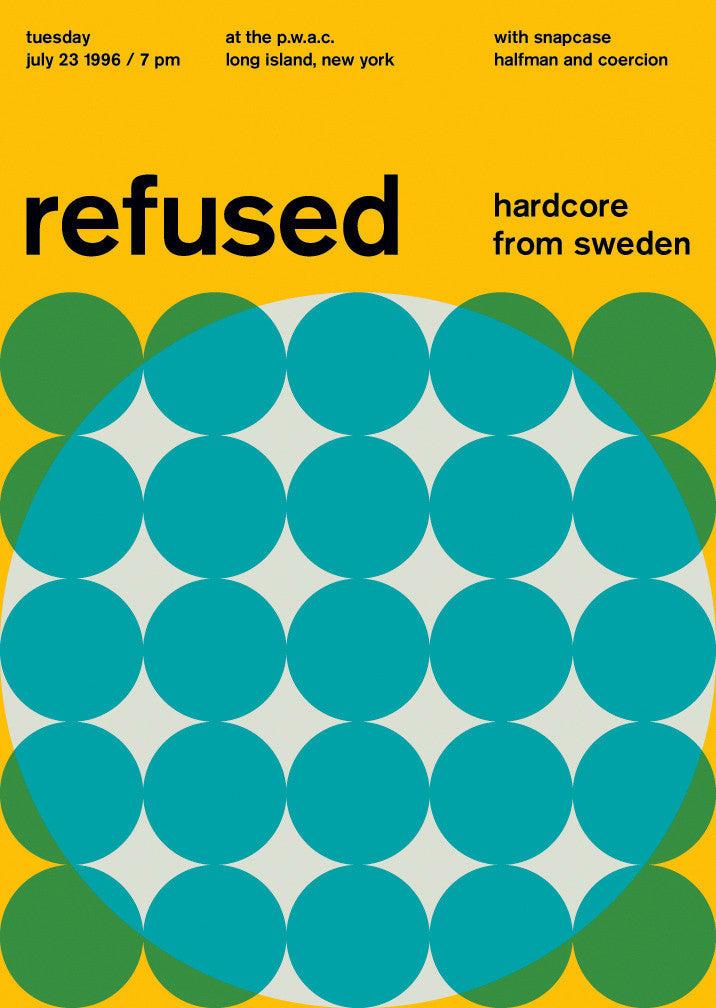 Swissted / Refused at the p.w.a.c., 1996